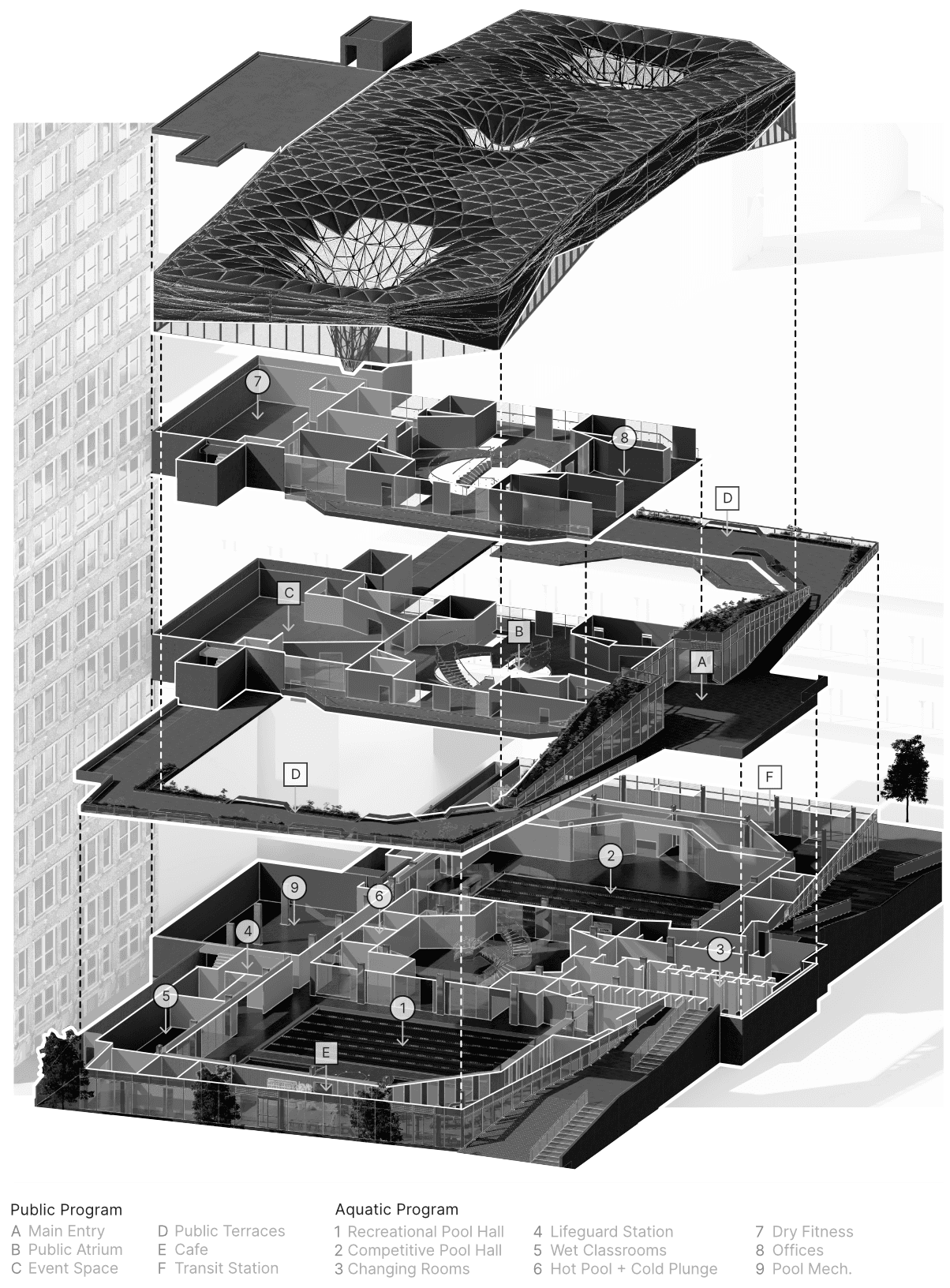 Exploded axonometric.