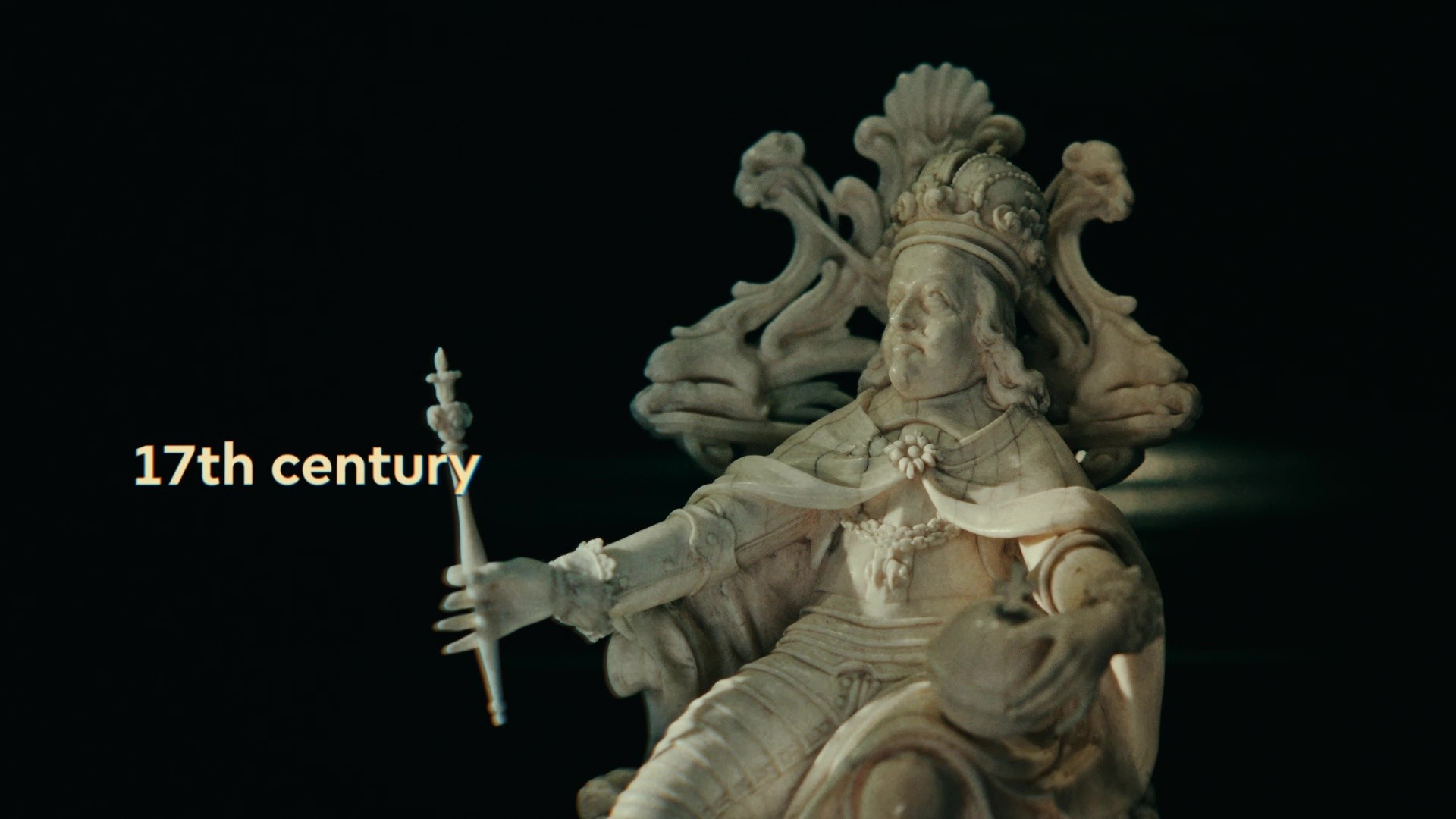 Ivory sculpture representing a king