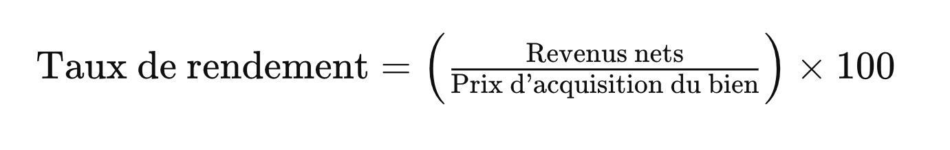 acheter un local pour le louer taux de rendement