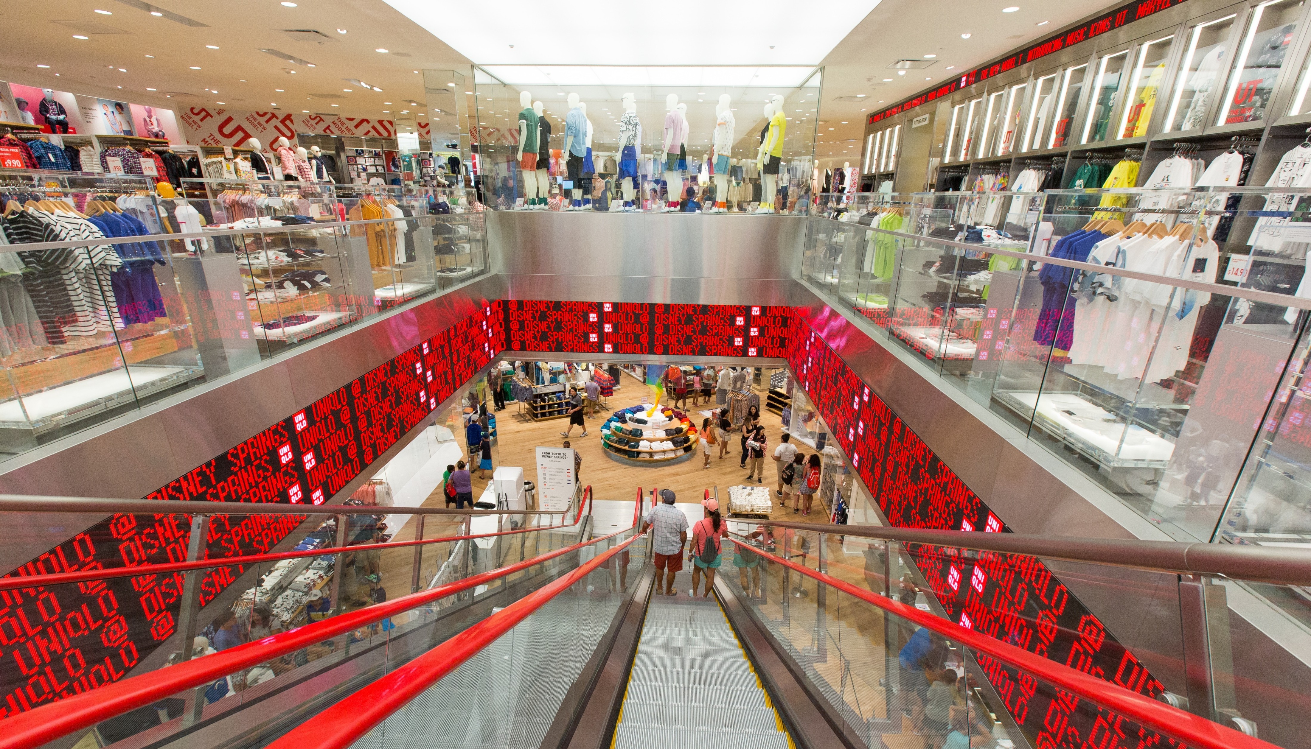Holistic signage in Uniqlo Disney Springs