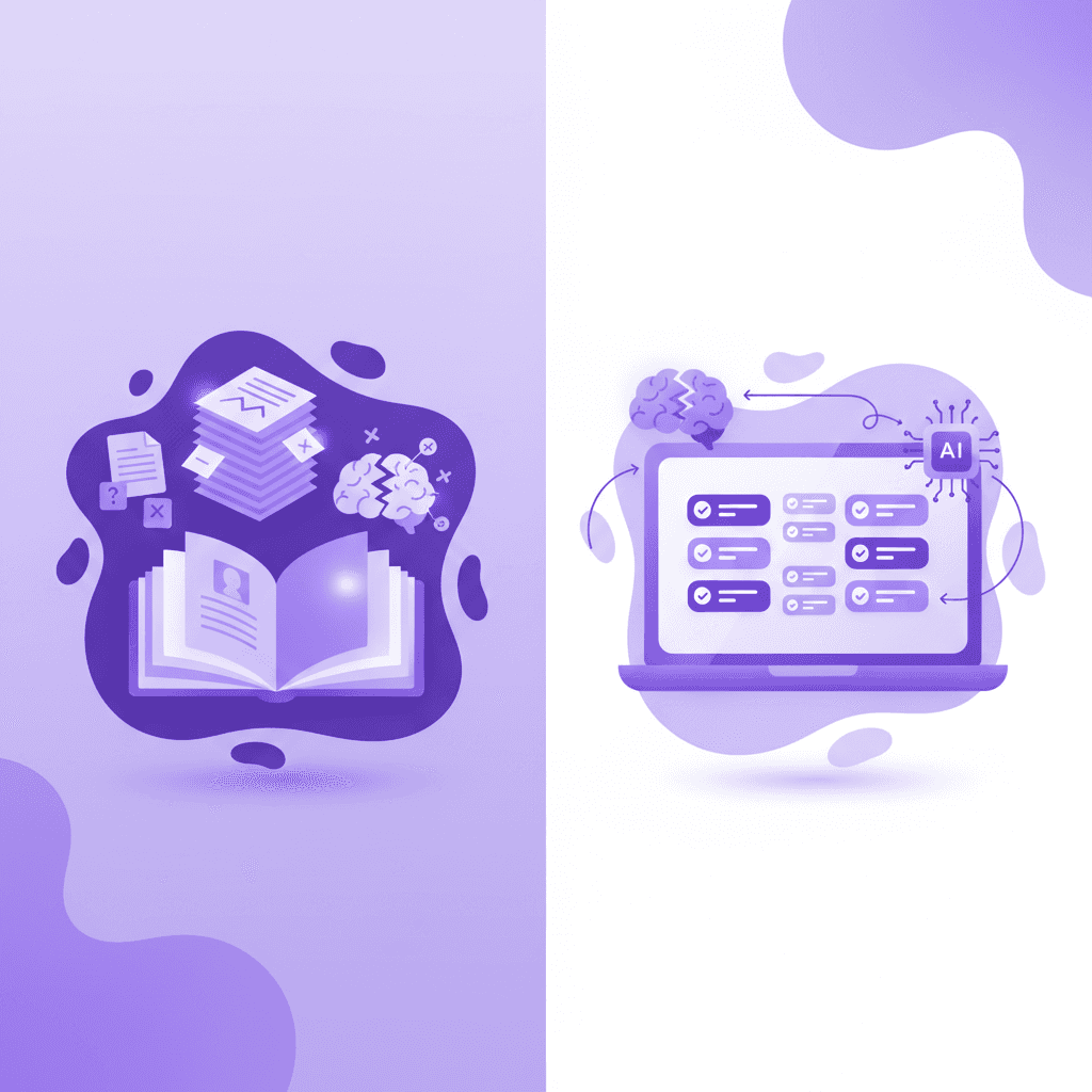 Contrasting traditional reading with effective digital study methods