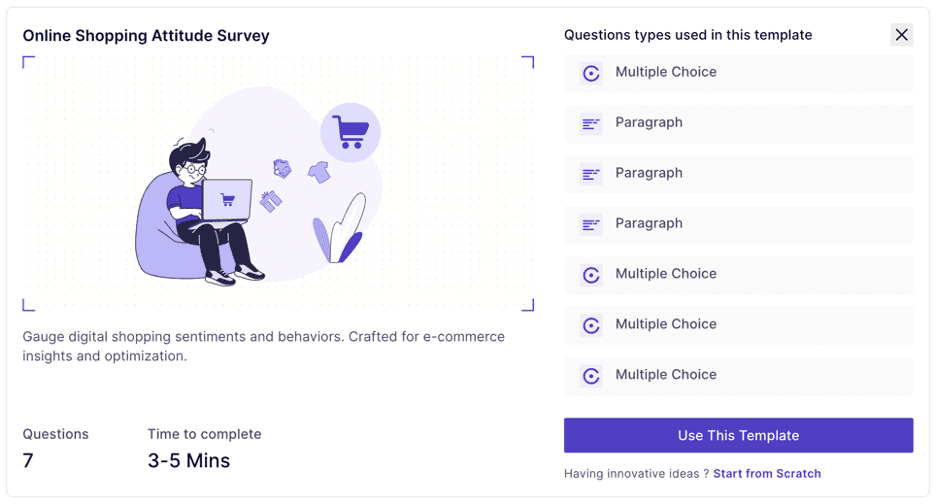 Online Shopping Attitude Survey block