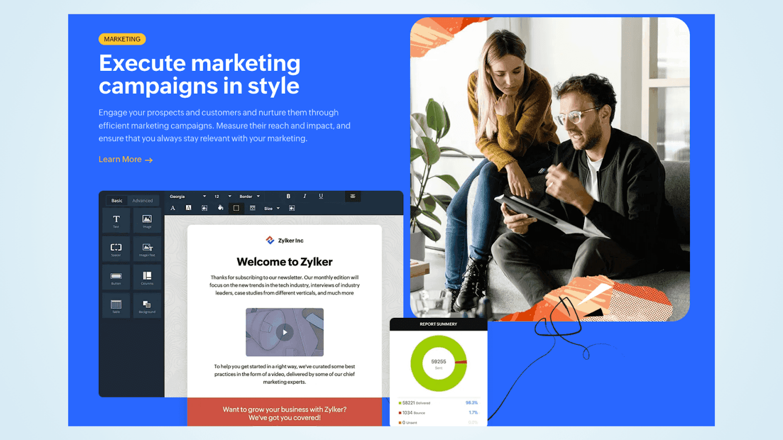 Zoho CRM empowers CRM and marketing