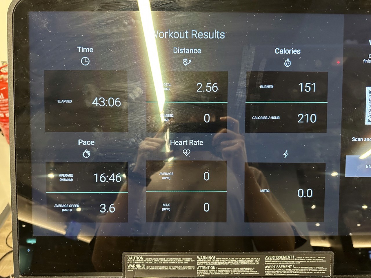 I wonder if there’s a difference between tracking the stats for forward and backward running on conventional treadmills