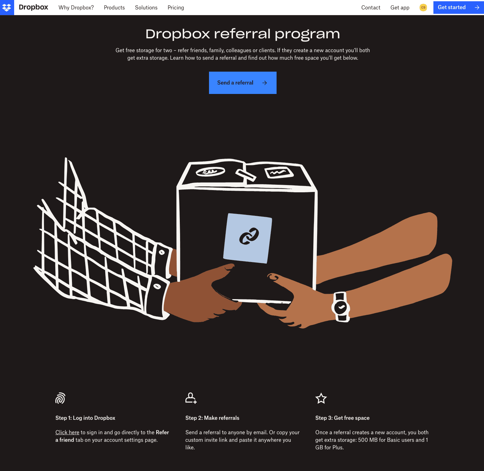 dropbox referral program