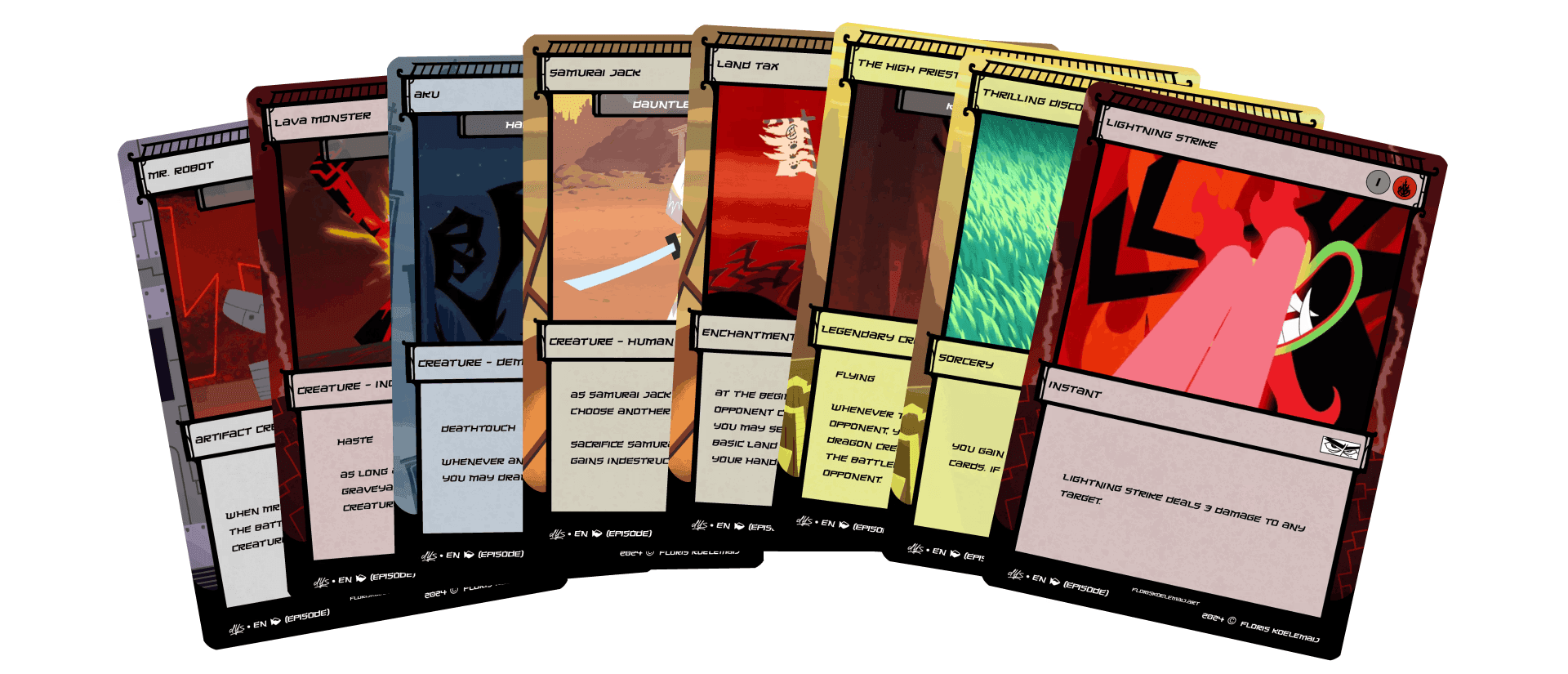 Samurai Jack Card Alters portfolio banner