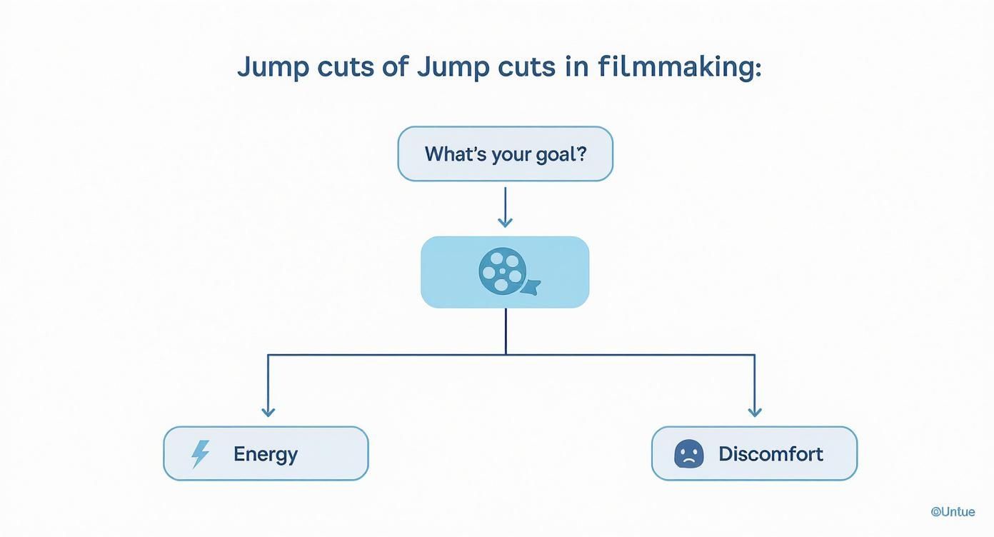 Infographic about define jump cut