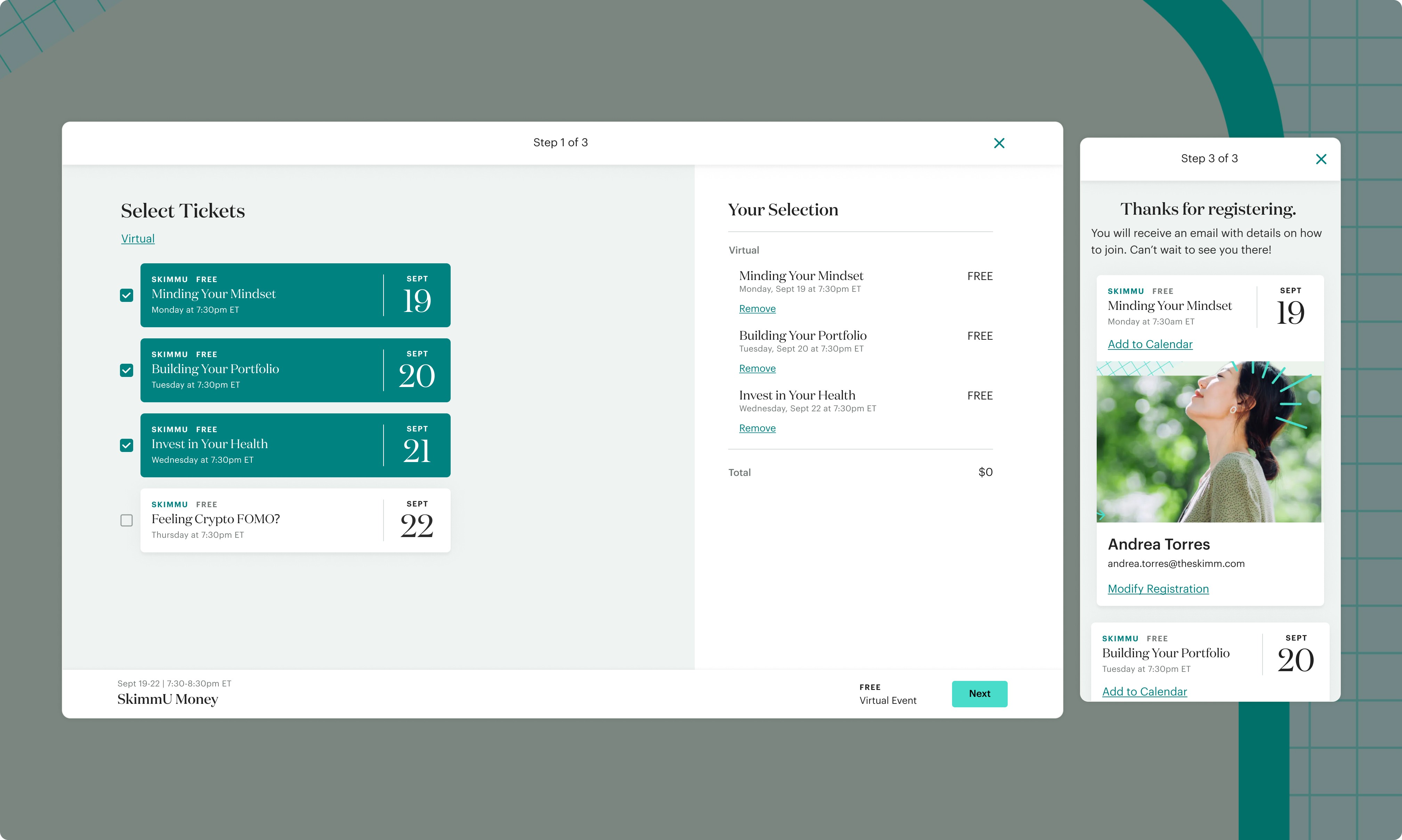 App Screen with open sidebar