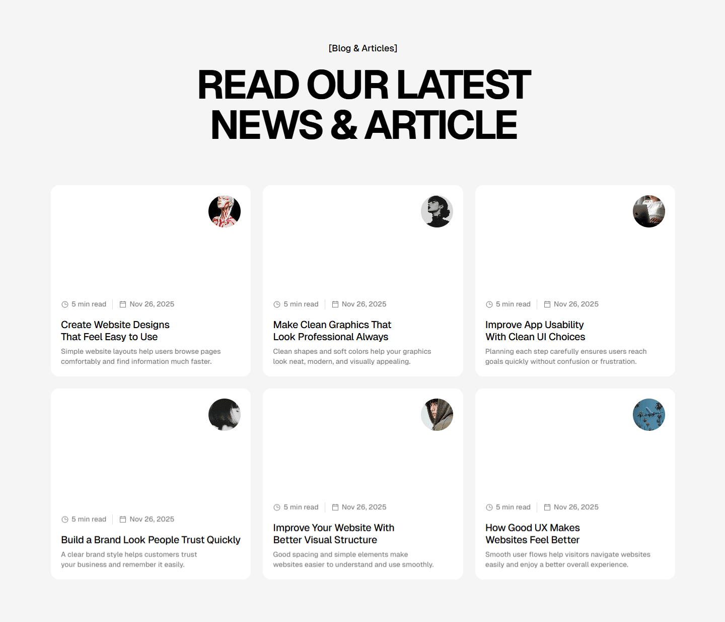 Framer Blog Index Component