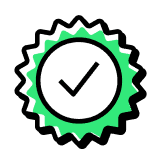 A white checkmark