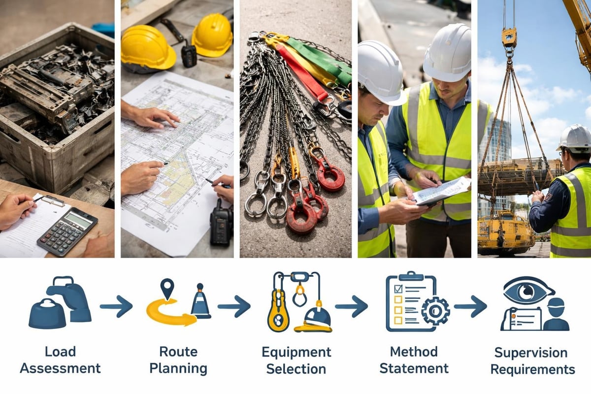Lifting operation planning workflow