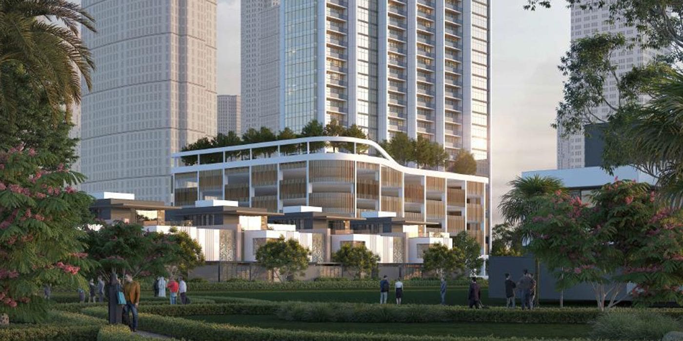 The impressive Sobha Verde, Dubai's tallest residential tower, exemplifies luxury living with its contemporary design.