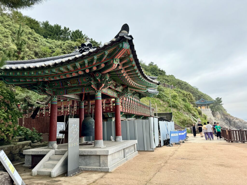 The replica of the bronze bell that melted away in the 2005 fire.