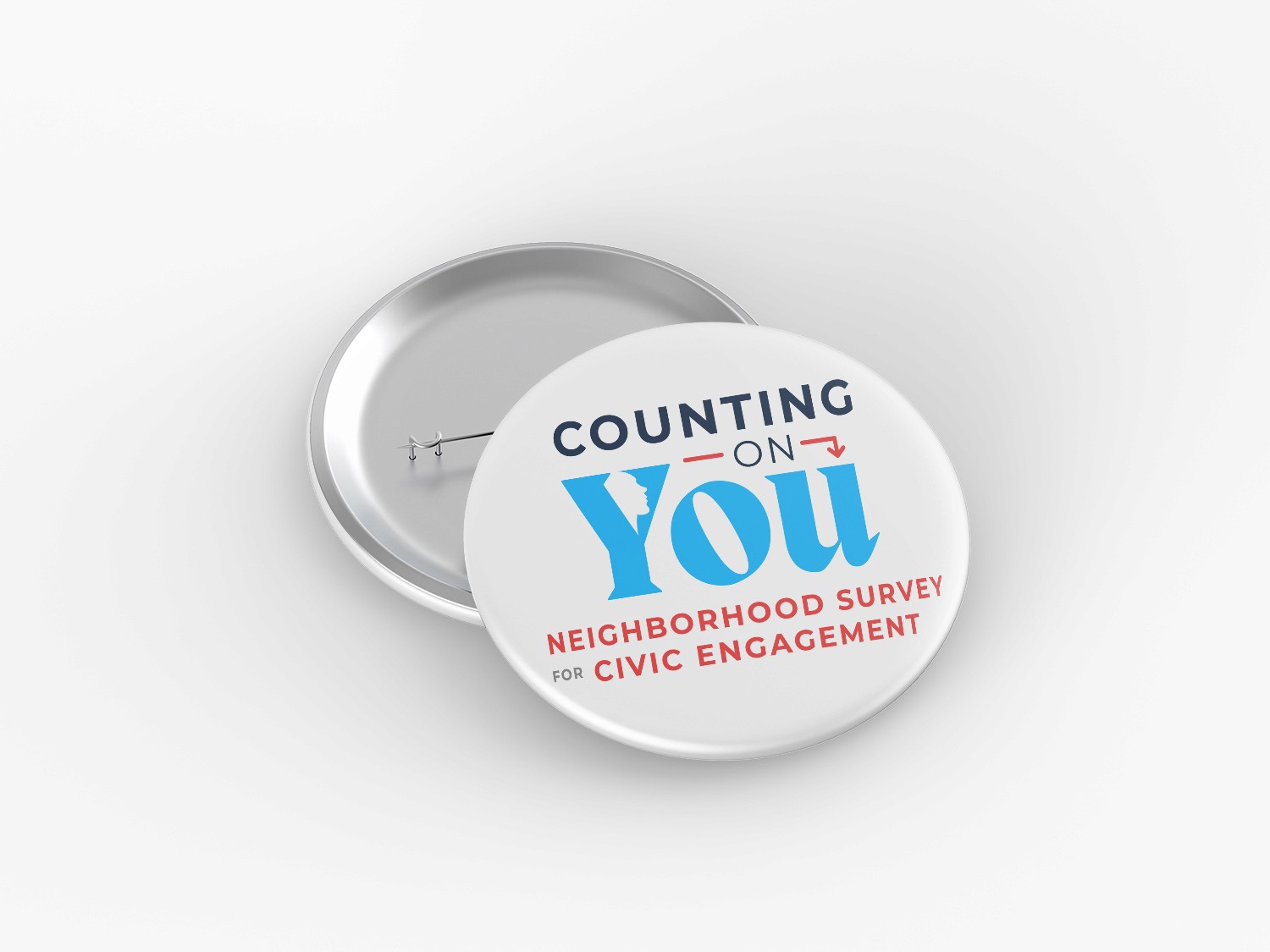 A button with "Counting on You: Neighborhood Survey on Civic Engagement"