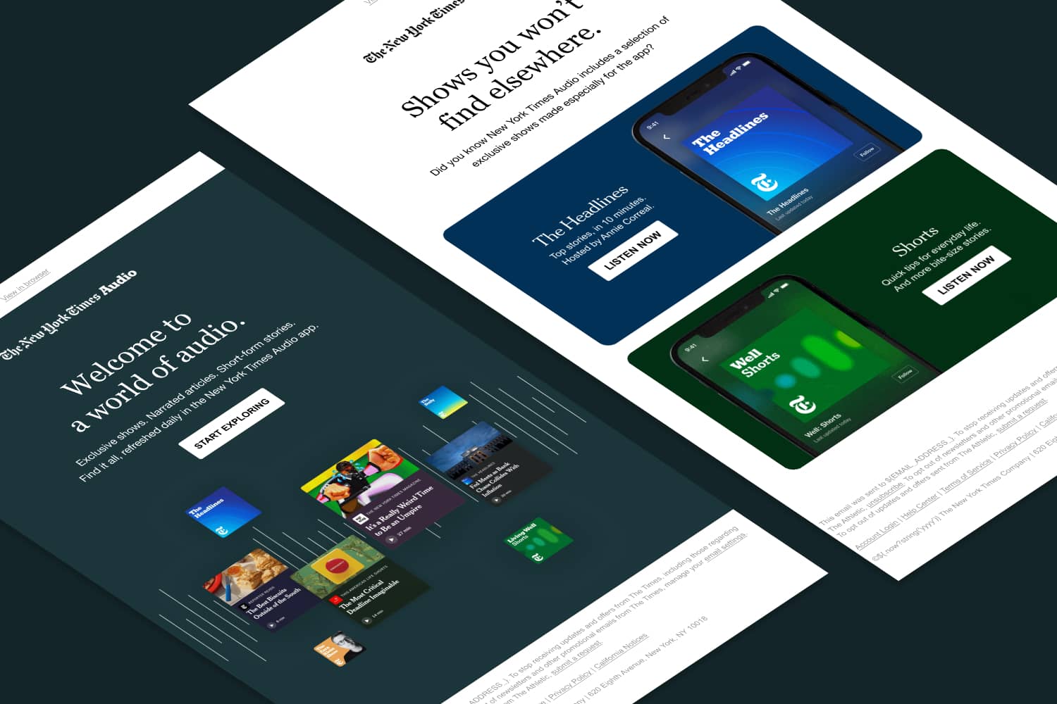 NYT Audio App Emails