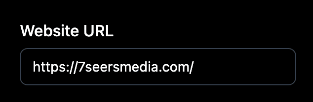 Restaurant website URL