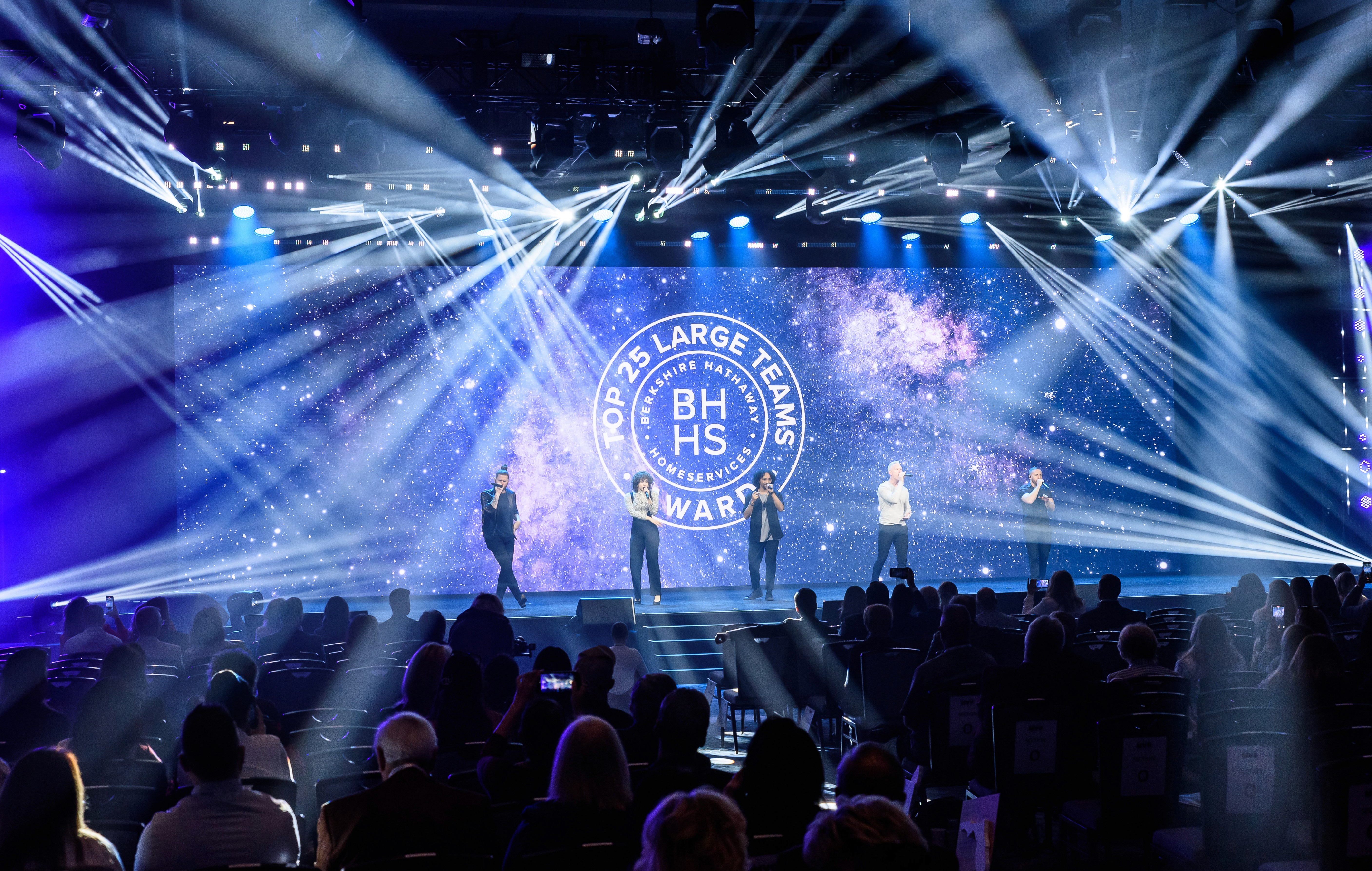 Berkshire Hathaway HomeServices Las Vegas Sales Convention entertainment act on stage