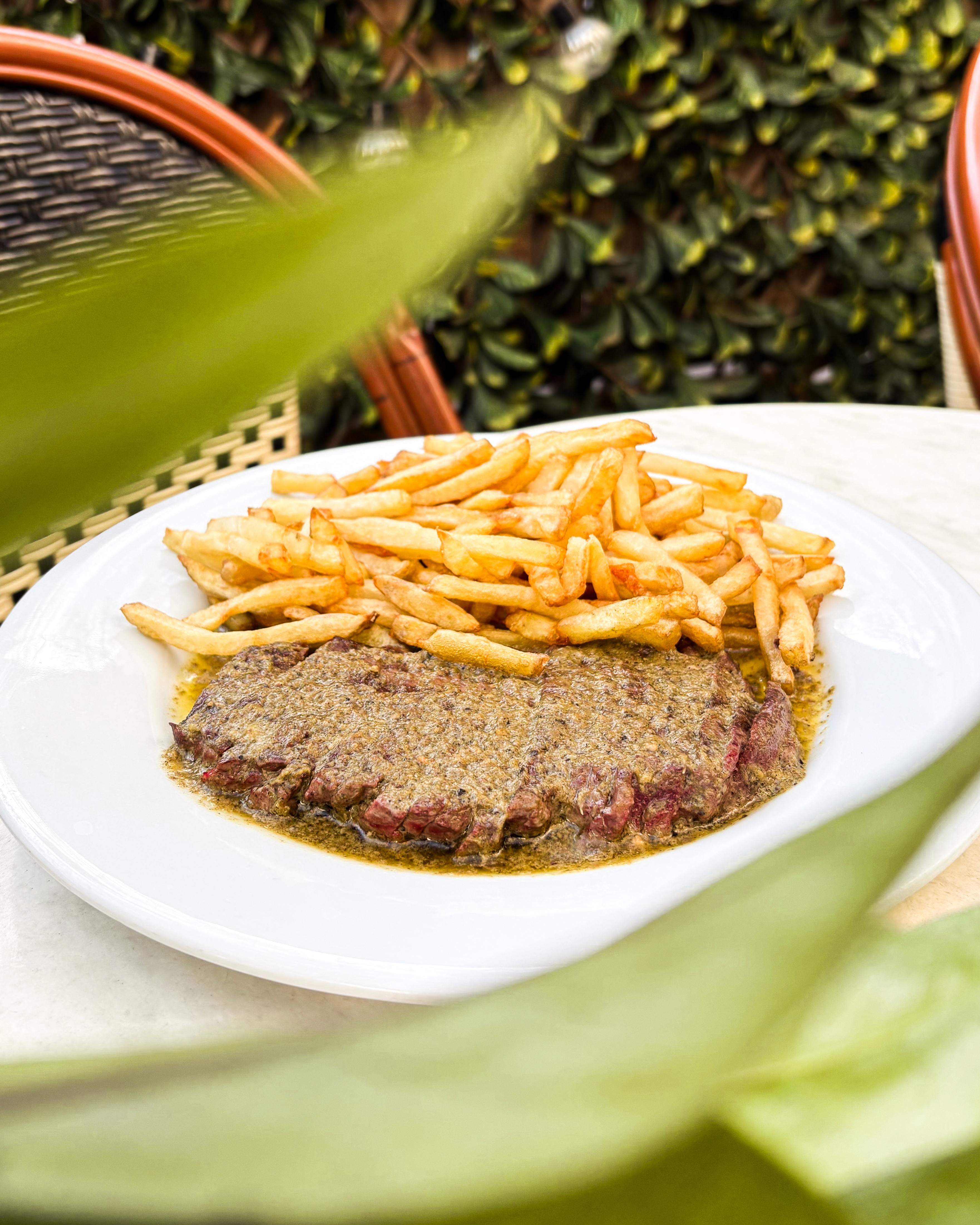 Cappuccino on a wooden table