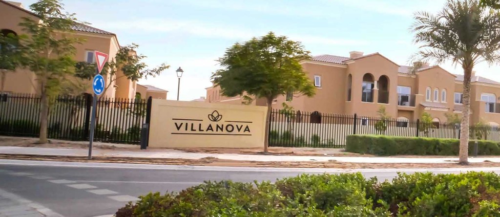 A Villanova transportation vehicle parked outside, showcasing the university's branding and accessibility features.