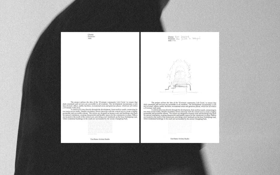 Two papers wit text layout designs.