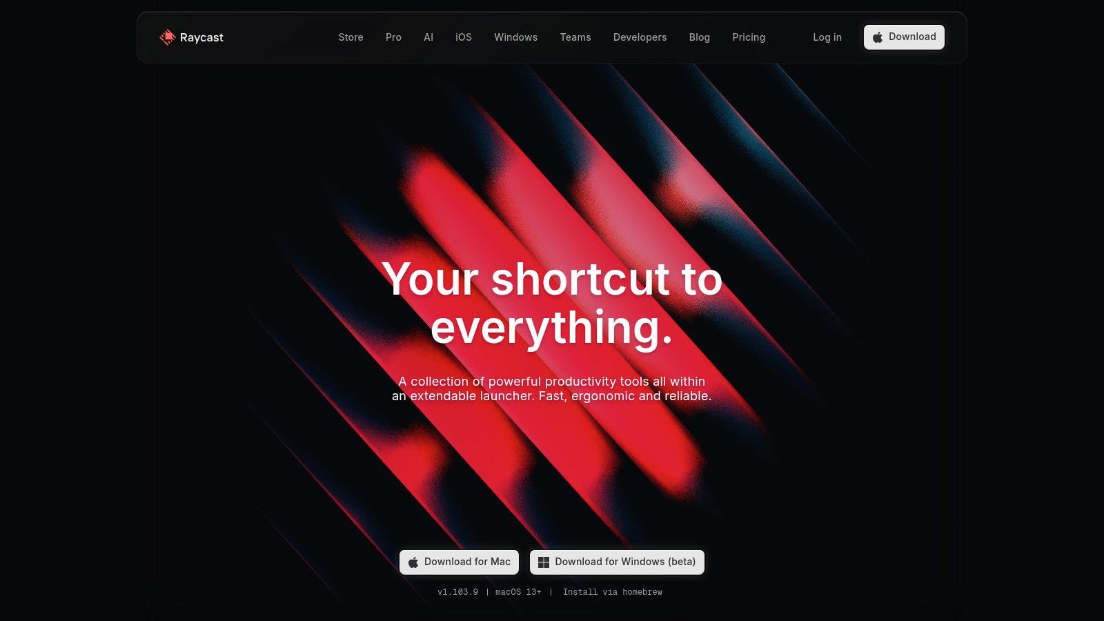 Raycast (official site)