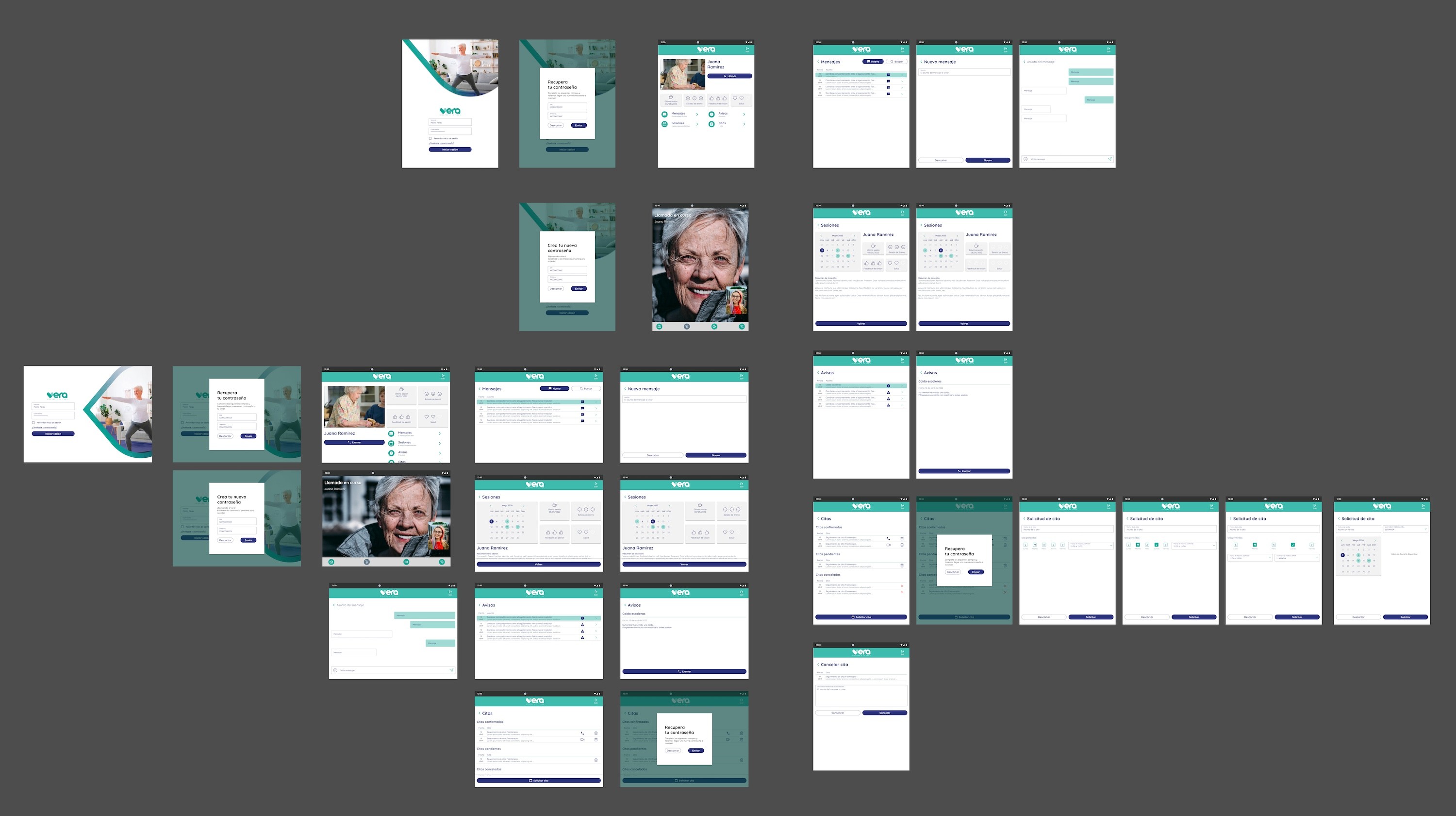 Maquetación de las pantallas formato tablet