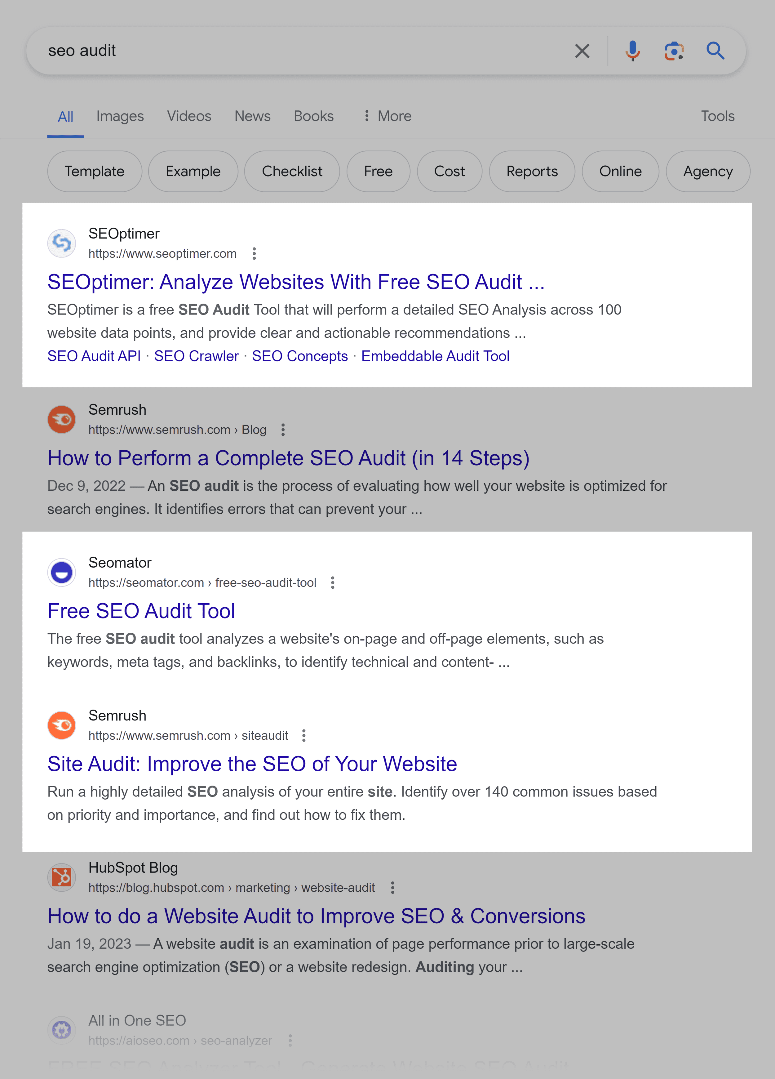 Google – SEO Audit software
