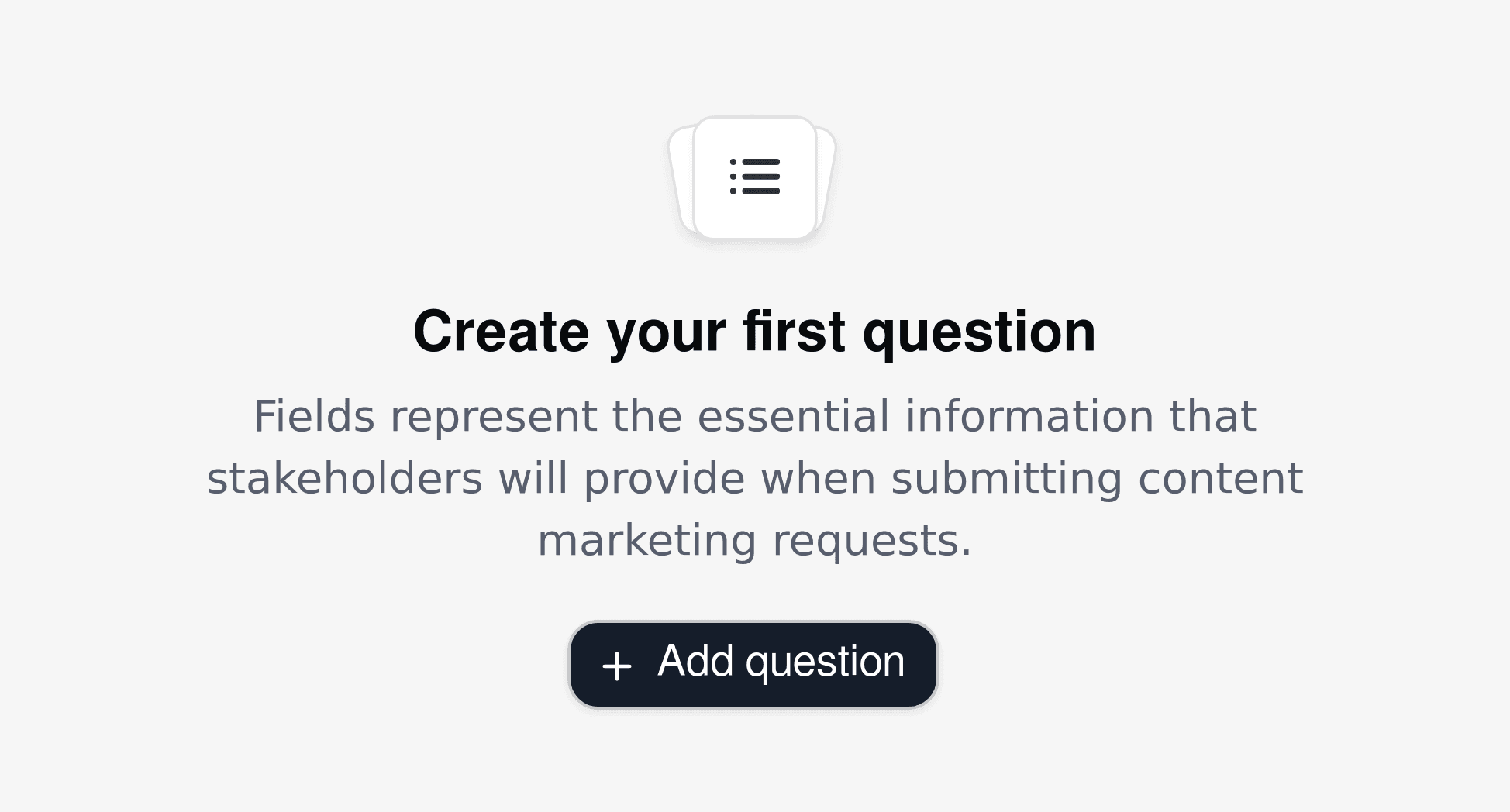 Content marketing routing form template in Cal.com, showcasing customizable intake fields for campaign details and stakeholder information.
