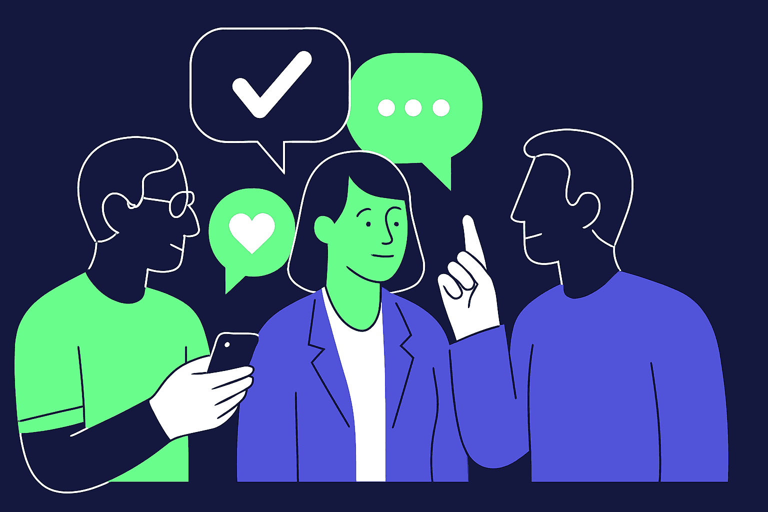 slack, people talking via messages