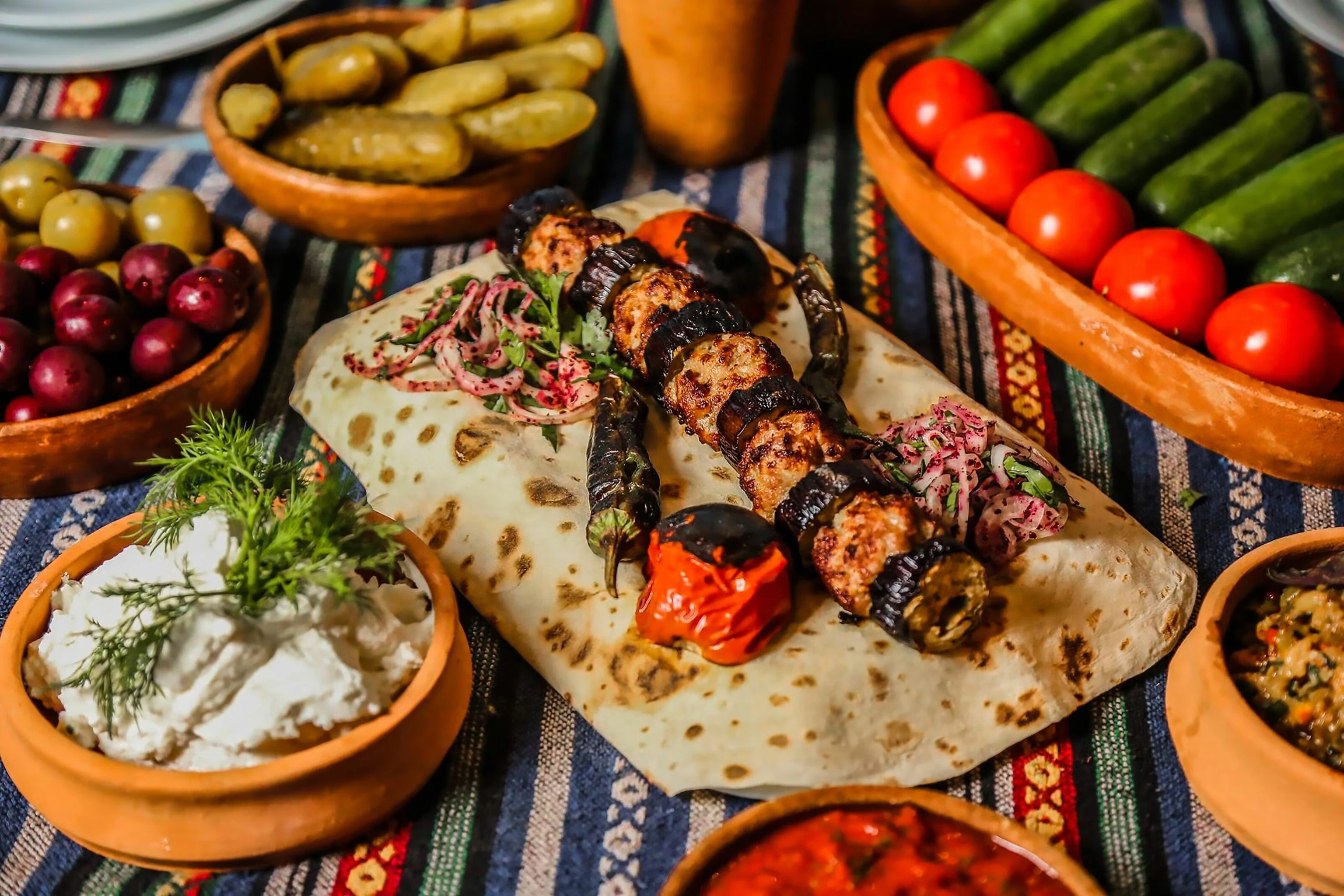 Azerbaijani kebab and traditional food