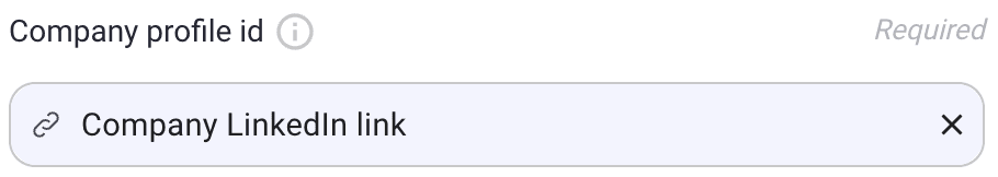 Map company profile ID