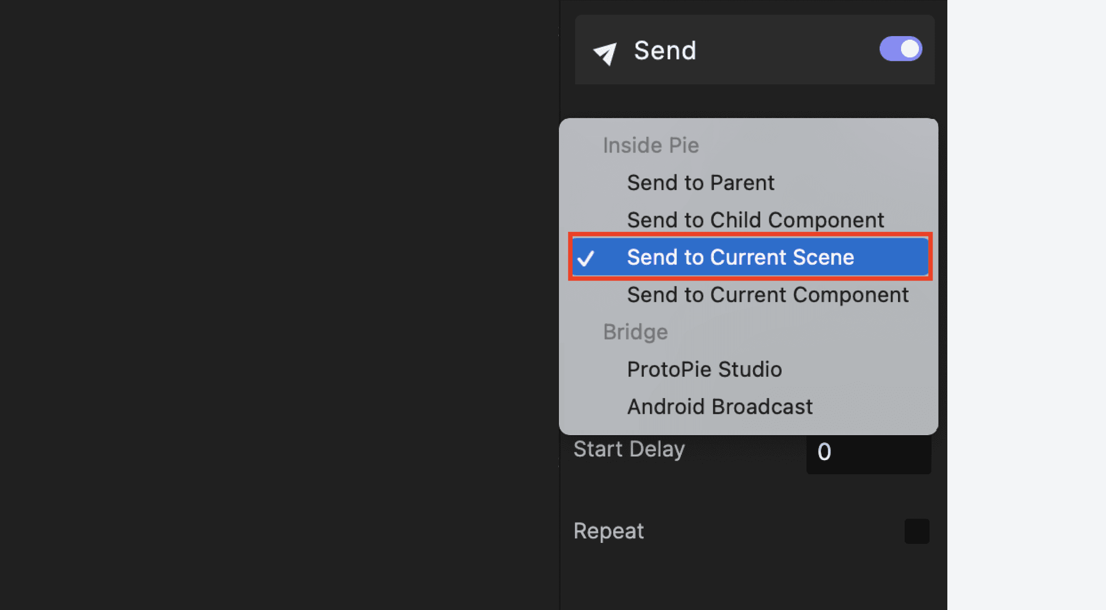 {'_type': 'localeString', 'en': 'send to current scene'}