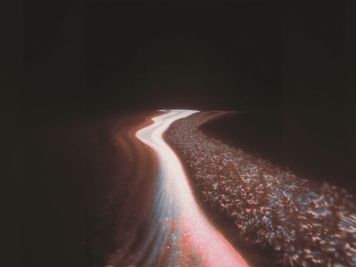 Glowing River of Light