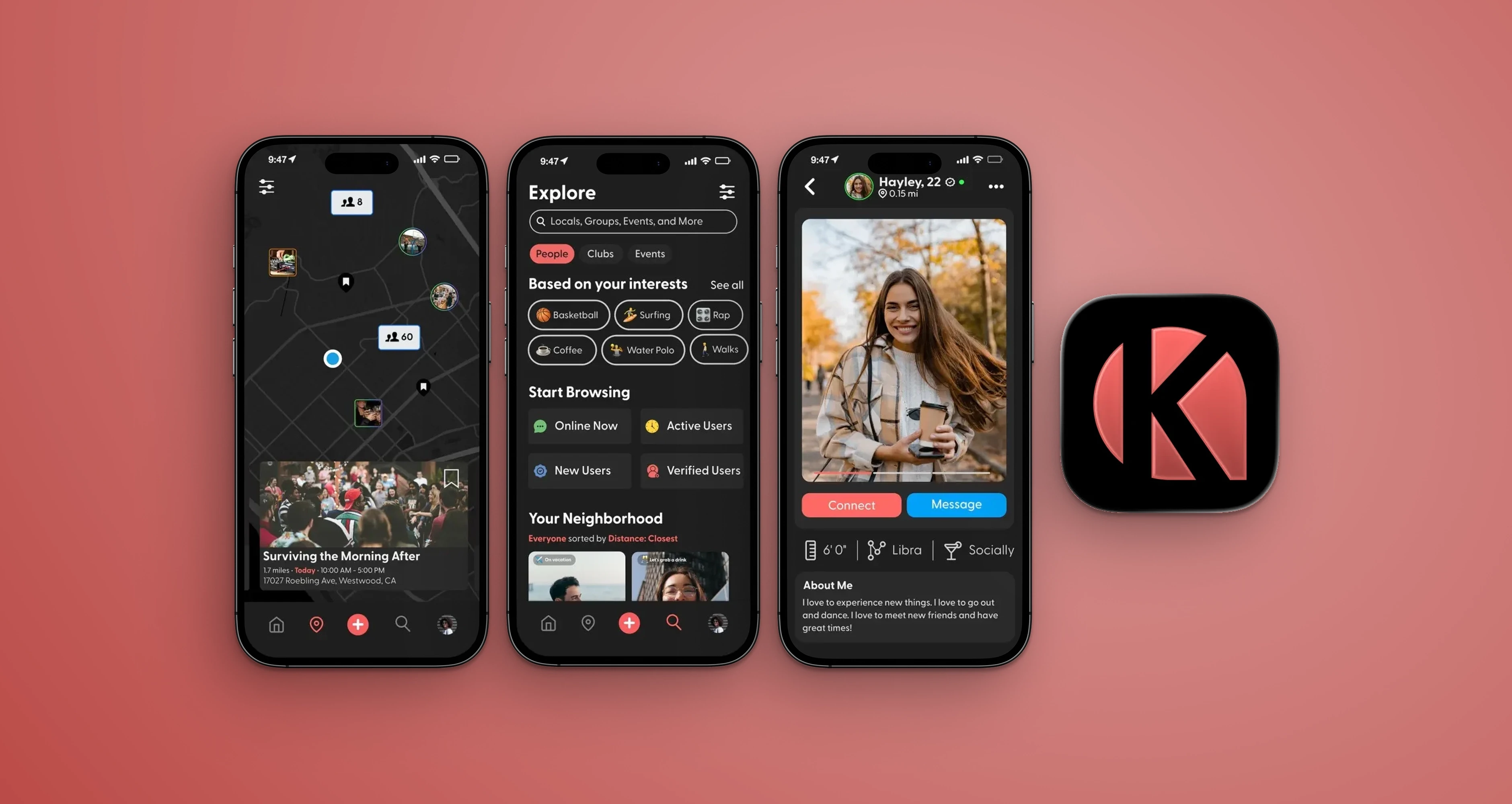 Kardder · Proximity Social App