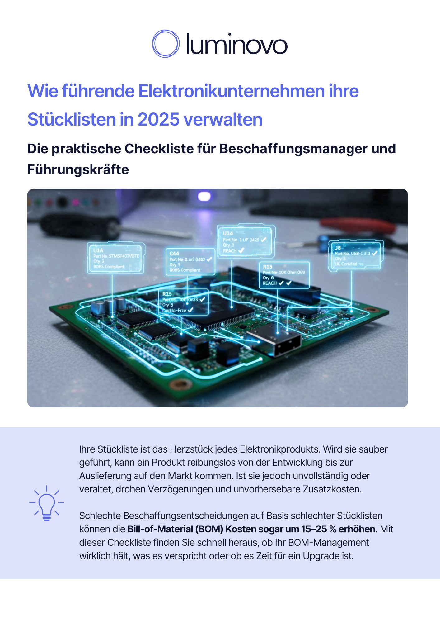 BOM Management Checkliste