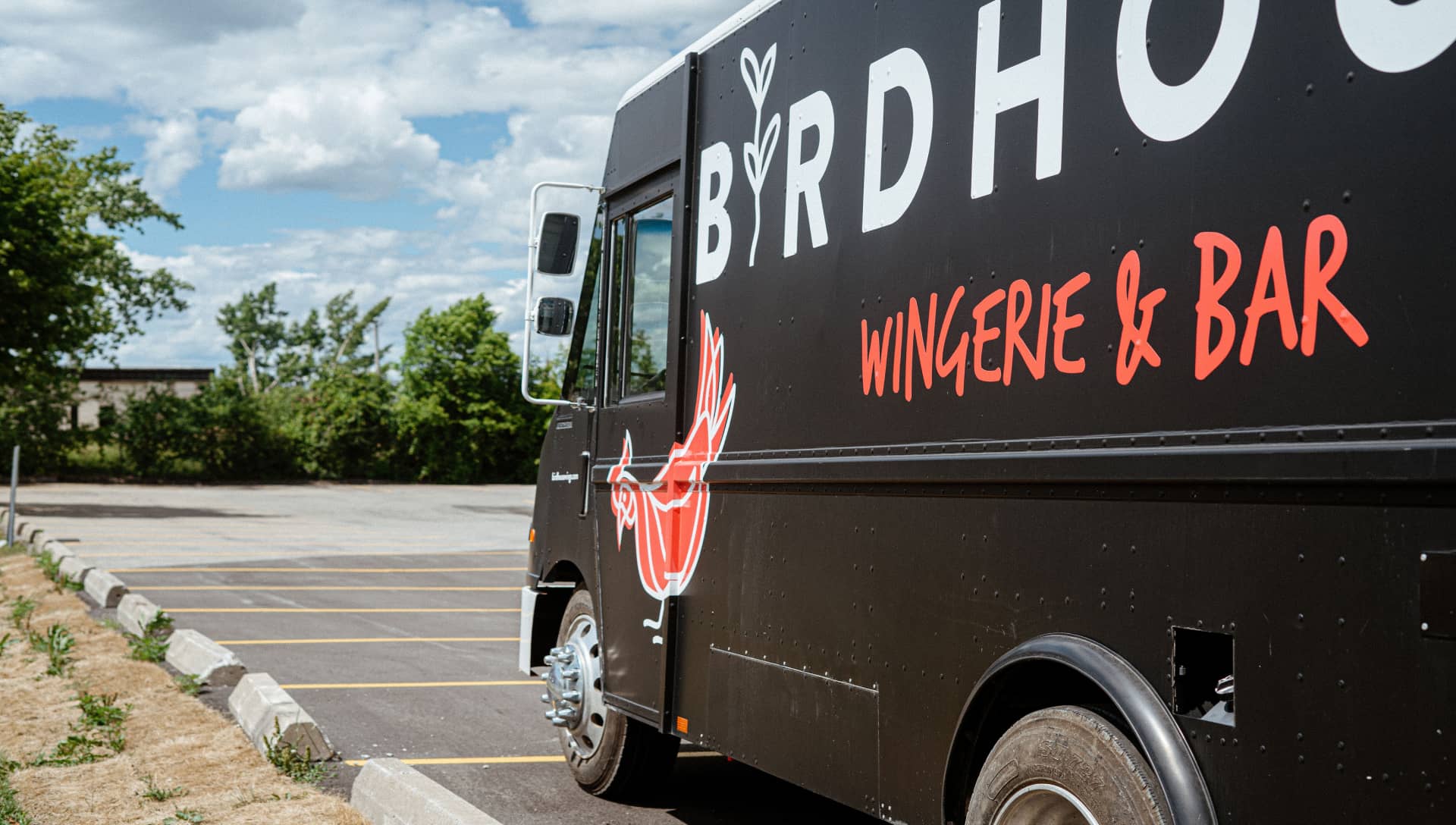 Birdhouse food truck, side view