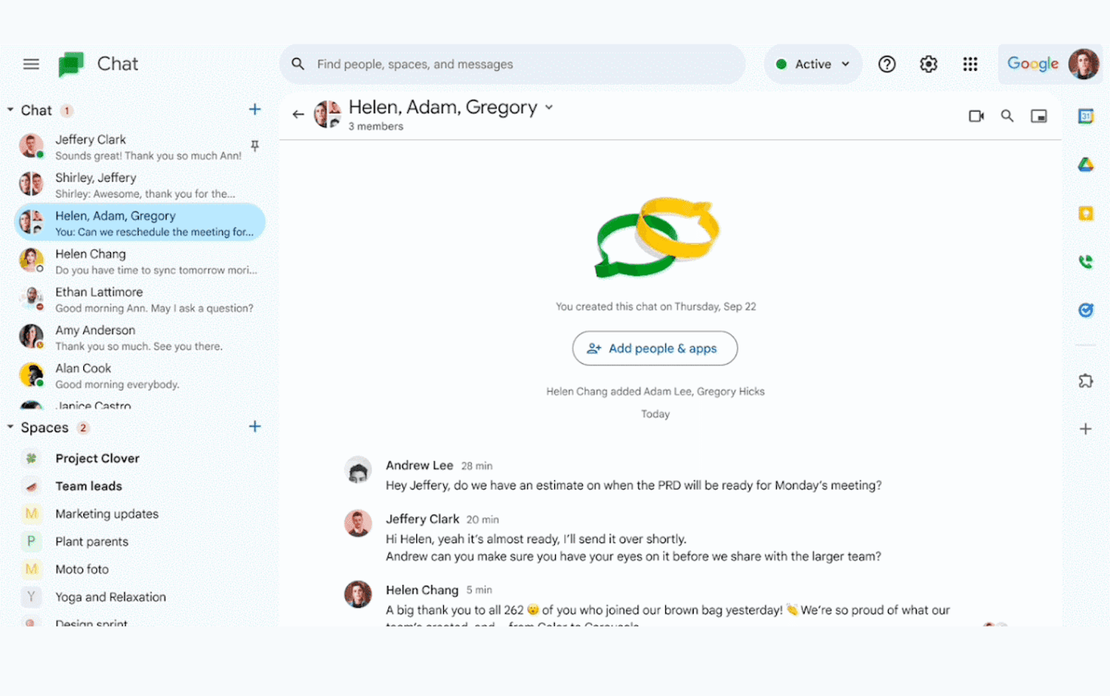 Google Chat overview
