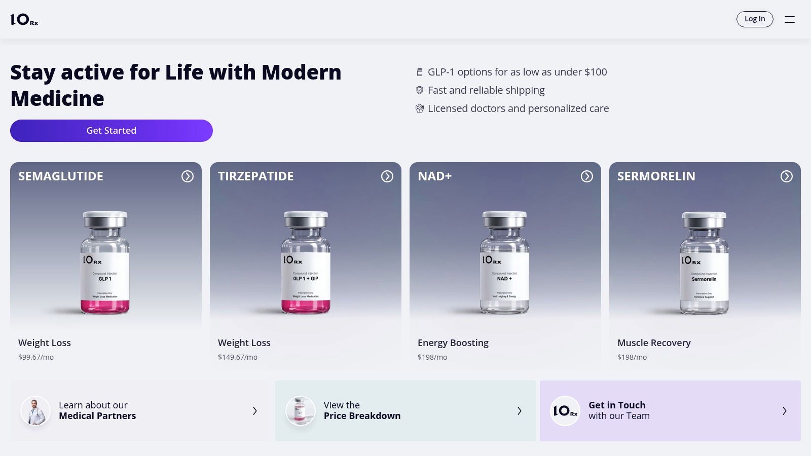 Screenshot from https://take10rx.com