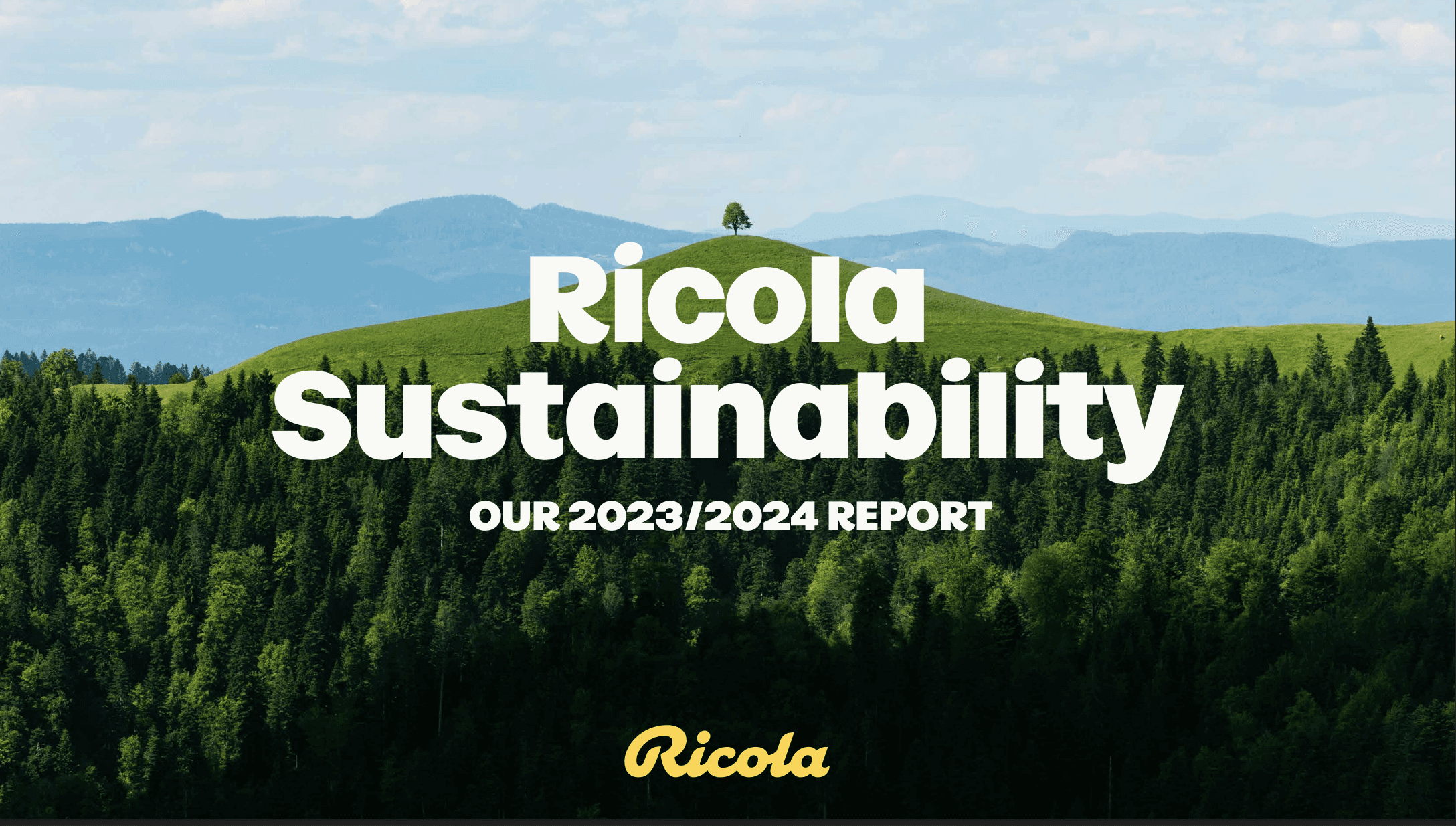 Ricola Sustainability 2023/2024 Report cover