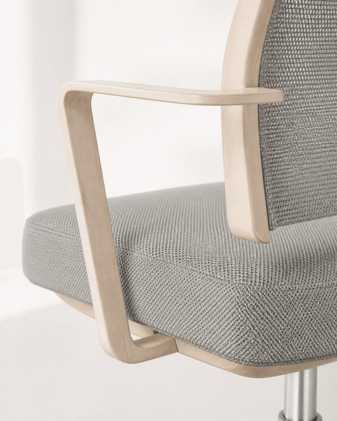 Close material and joinery detail of Pivot Office Chair