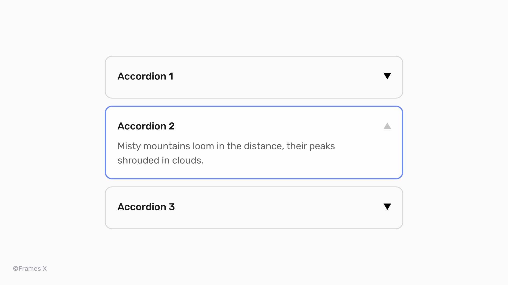 Accordion UI Component with Unicode Symbols