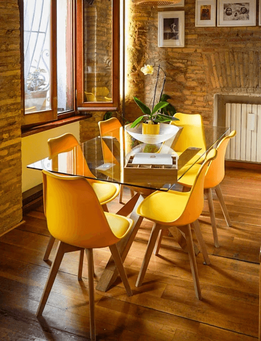 Neutral sofa with cushions and wooden coffee table