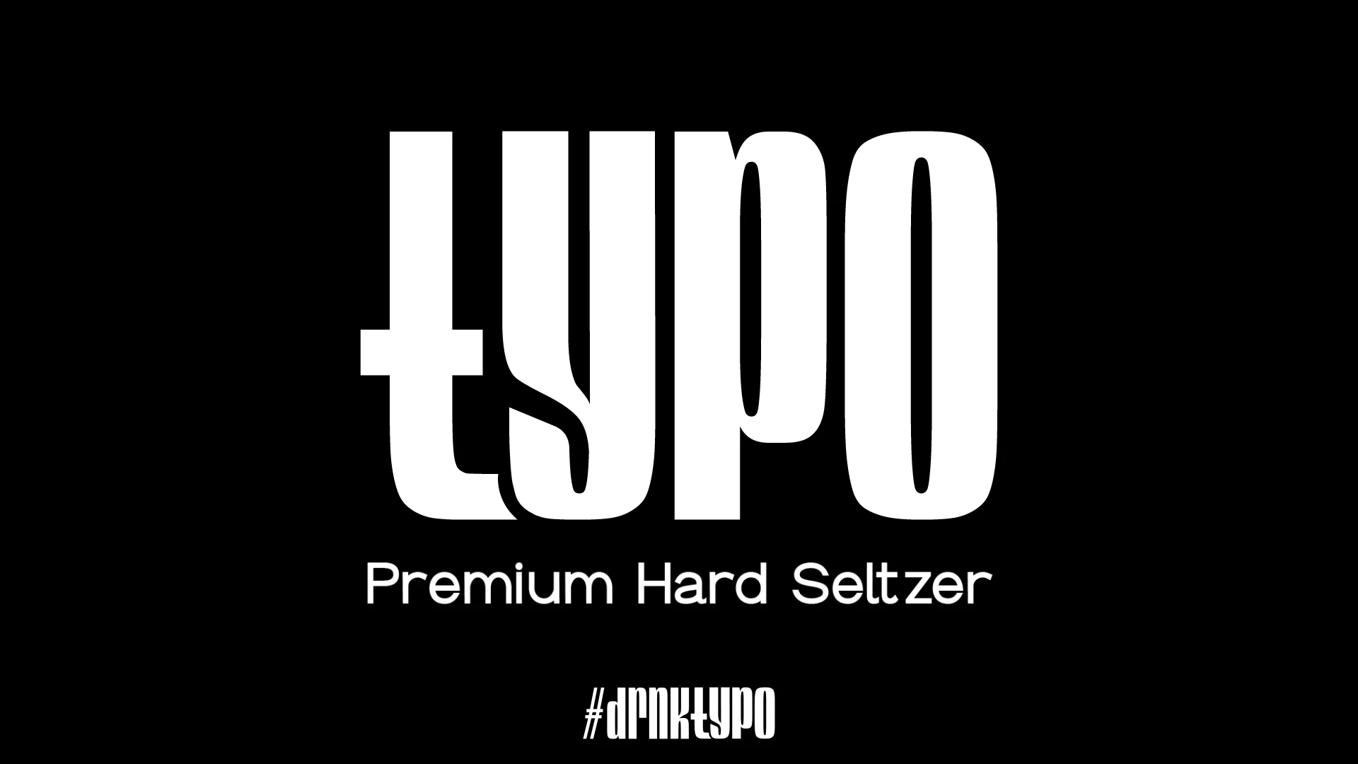 Typo premium hard seltzers logo showcase