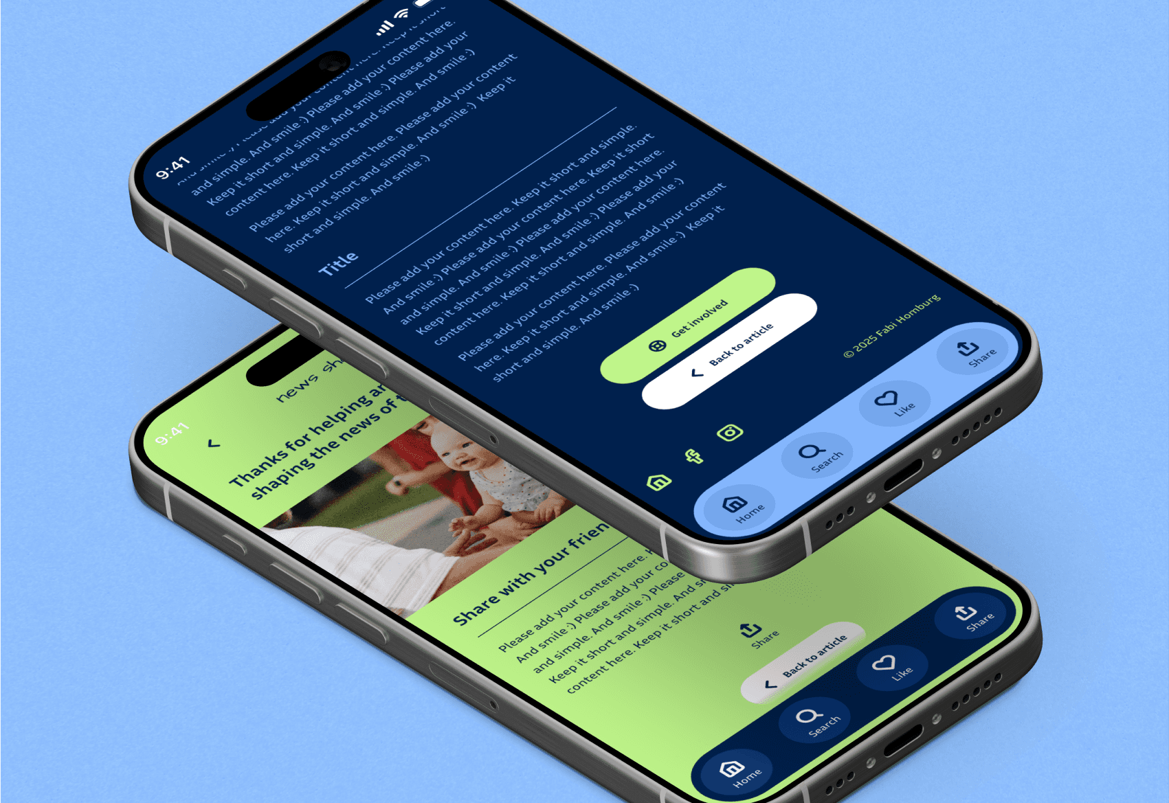 UI Design App News Shaper