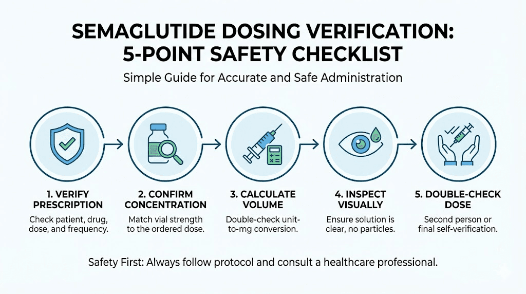 Semaglutide dosing safety verification checklist
