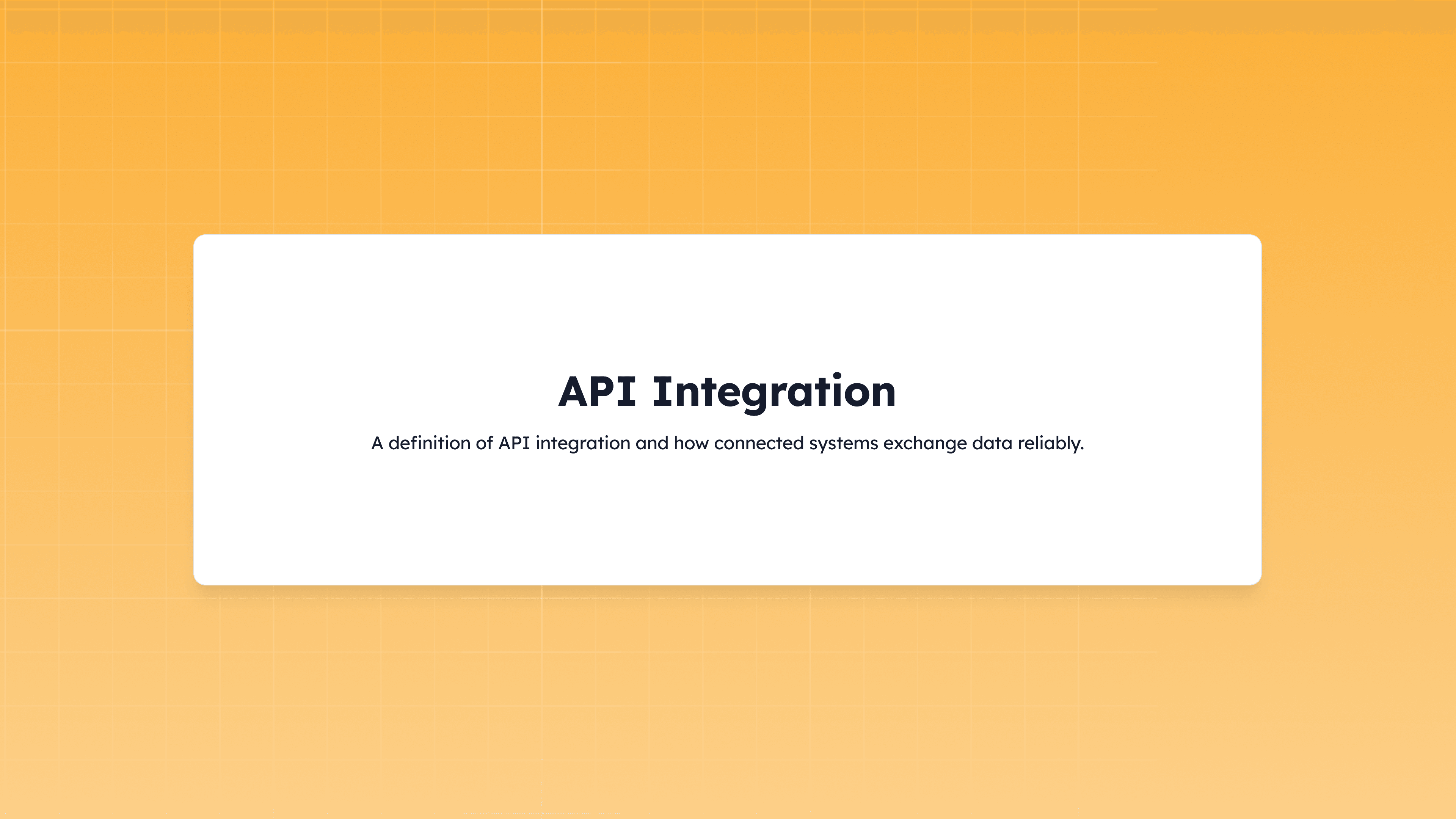 API integration