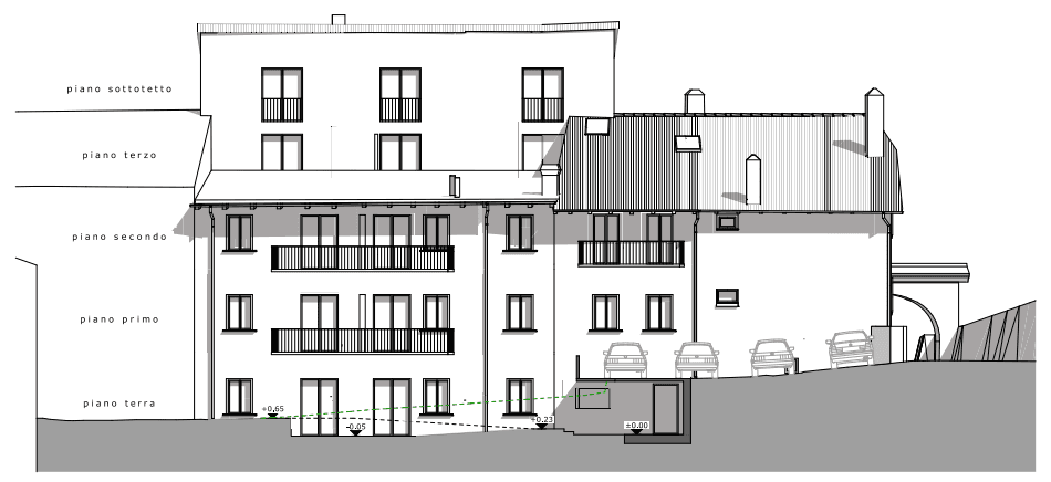 rear view altavilla apartments