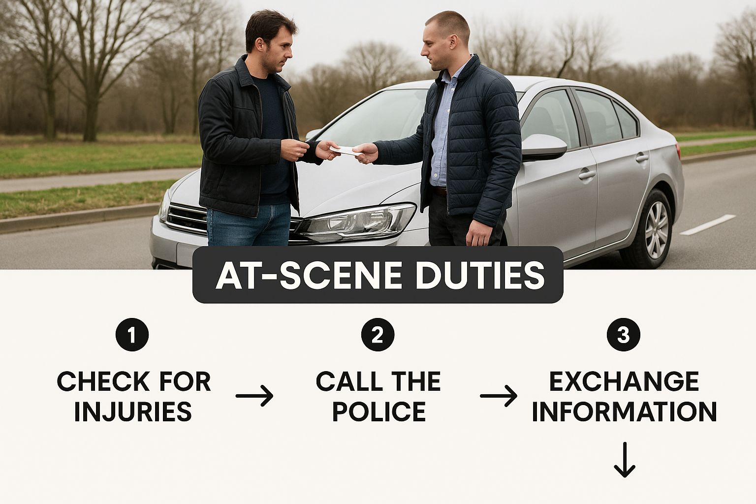 Infographic about What are the Legal Obligations After a Car Accident in Florida?