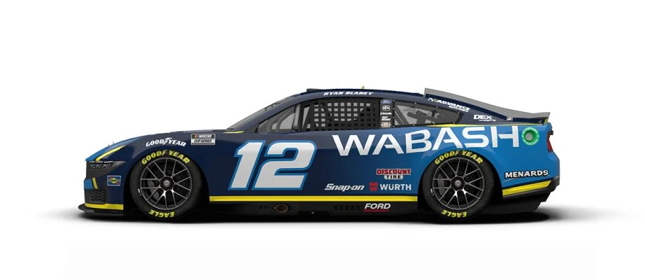 Ryan Blaney will drive the No. 12 Wabash Ford.