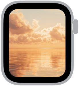 cloudwater Apple Watch face preview 1 featuring autumn, summer, and spring.